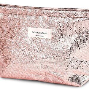 Makeup Bag Cosmetic bag Preppy Canvas Toiletry Bag for women Cute zipper pouch O